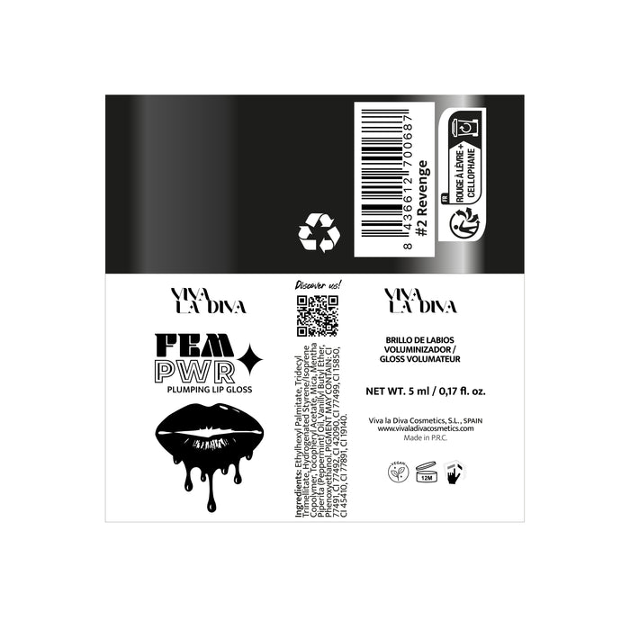 Vive la Diva Fem-power Plumping Lip Gloss - Viva la Diva : Revenge - 1