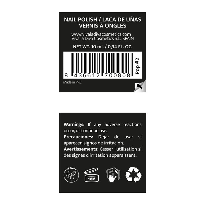 Viva la Diva Hot Trends Pop Nail Polish - Viva la Diva : Gris - 1