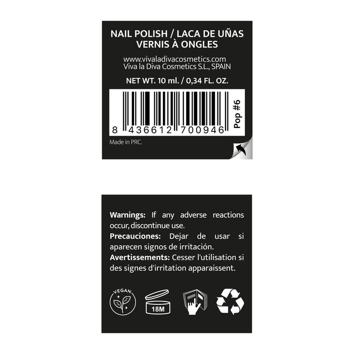 Viva la Diva Hot Trends Pop Nail Polish - Viva la Diva : Morado - 1