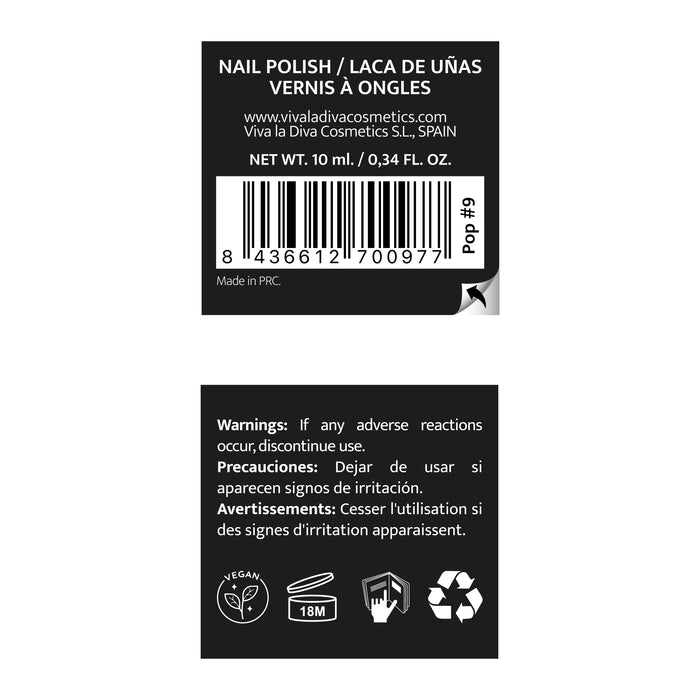Viva la Diva Hot Trends Pop Nail Polish - Viva la Diva : Coral Oscuro - 1