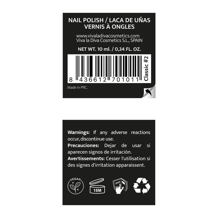 Viva la Diva Hot Trends Vernis à Ongles French Manicure Classique - Viva la Diva : Milky White - 1
