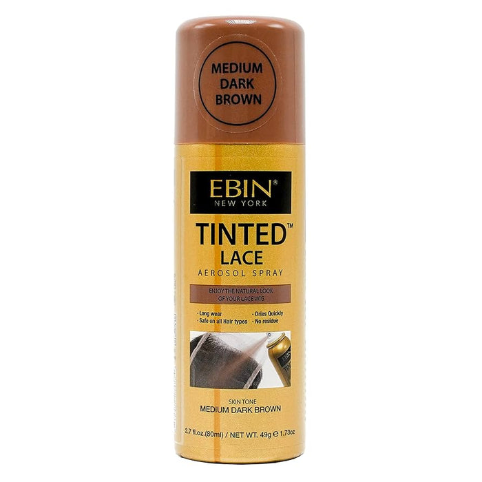 Tinted Lace Aerosol Spray 80 ml - Ebin New York : Medium Dark Brown - 1