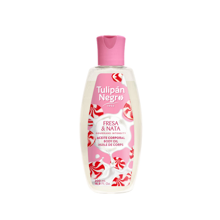 Huile Corporelle Fraise & Crème 200 ml - Tulipan Negro - 1