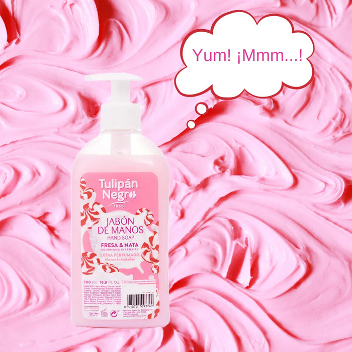 Savon pour les mains à la fraise et à la crème 500ml - Tulipan Negro - 2