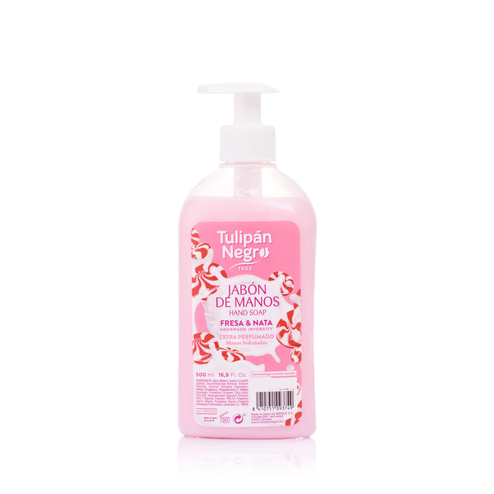 Savon pour les mains à la fraise et à la crème 500ml - Tulipan Negro - 1