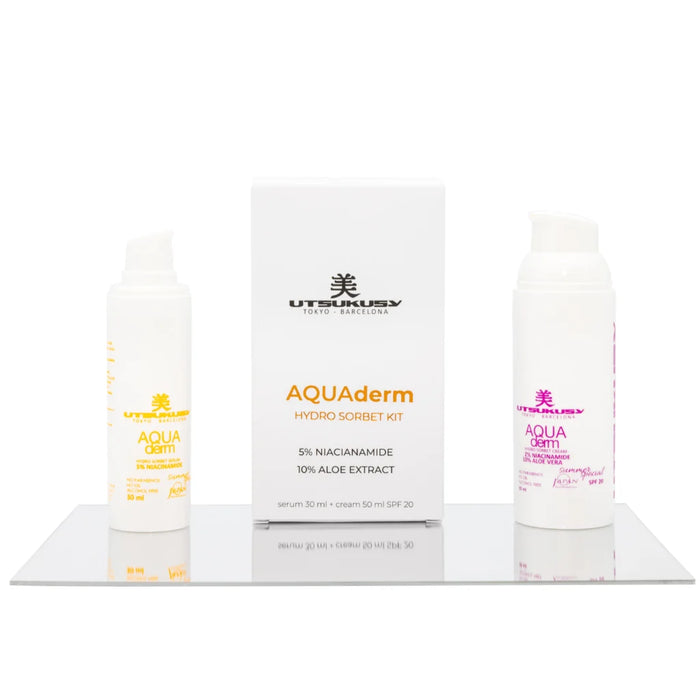 Aqua Derm Crème et Sérums Fluides. Crème 50ml + Sérum 30 ml - Utsukusy - 1