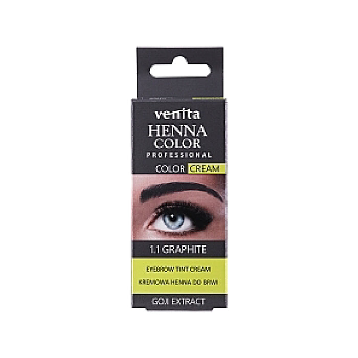 Crème de Henné pour les Sourcils - Venita : Graphite - 1