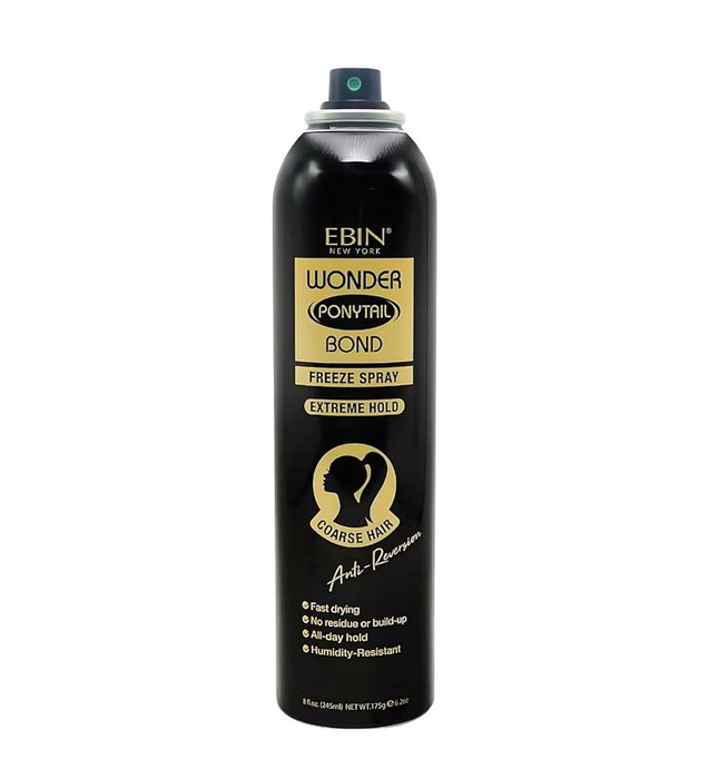 Spray Fixateur Wonder Ponytail Bond Freeze 245ml - Ebin New York : Extreme Hold - Coarse Hair - 1
