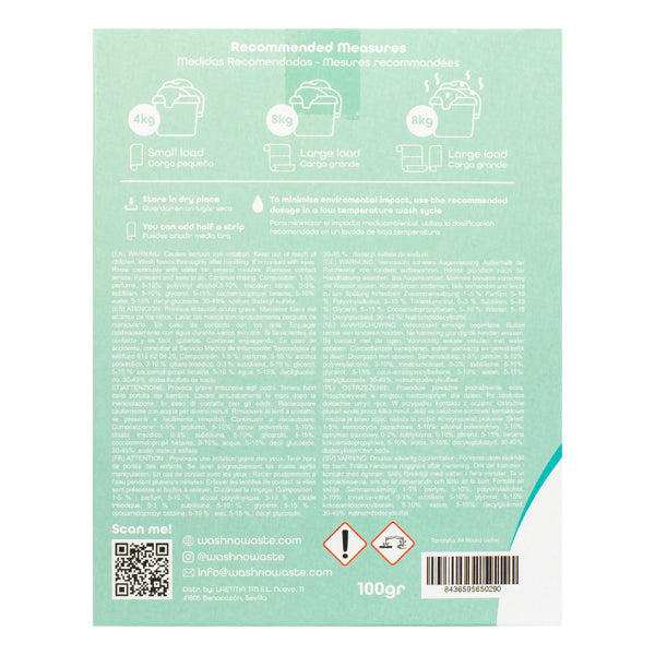 Détergent en bandes biodégradable - Sans parfum - Wash No Waste - 4