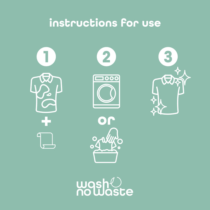 Détergent en bandes biodégradables - Pack de 3 - Lavande, Brise Océanique et Sans parfum - Wash No Waste - 3