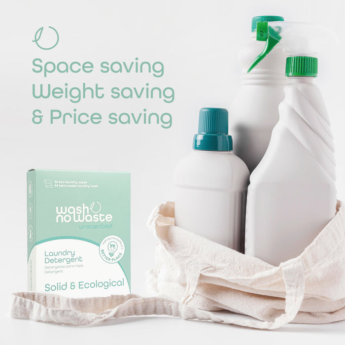 Détergent en bandes biodégradables - Pack de 3 - Lavande, Brise Océanique et Sans parfum - Wash No Waste - 5