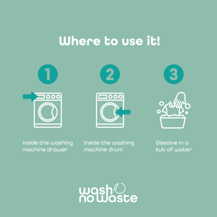 Détergent en bandes biodégradables - Pack de 3 - Lavande, Brise Océanique et Sans parfum - Wash No Waste - 6