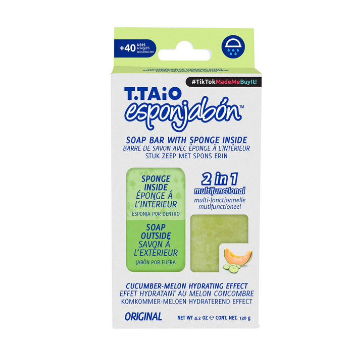 ÉpongeSavon - Éponge + Savon 2 en 1 - 120 grammes - T.taio : Pepino - 2
