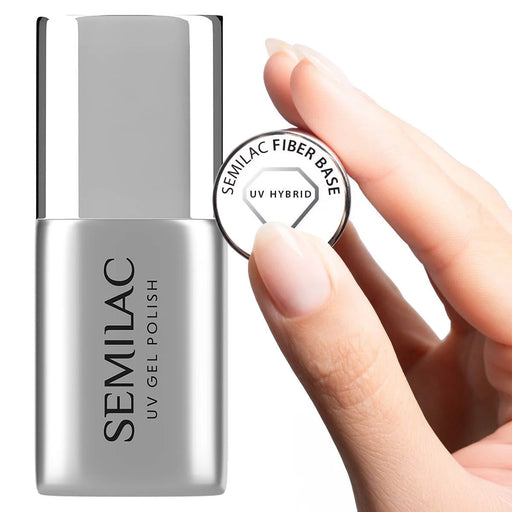 Base avec fibre d'émail semi-permanent 7 ml - Uv Hybrid - Semilac - 1