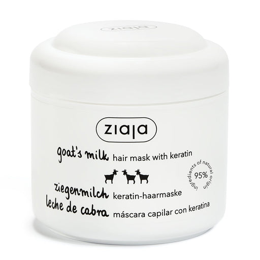 masque capillaire cheveux ternes ou secs - lait de chèvre 200 ml - Ziaja - 1