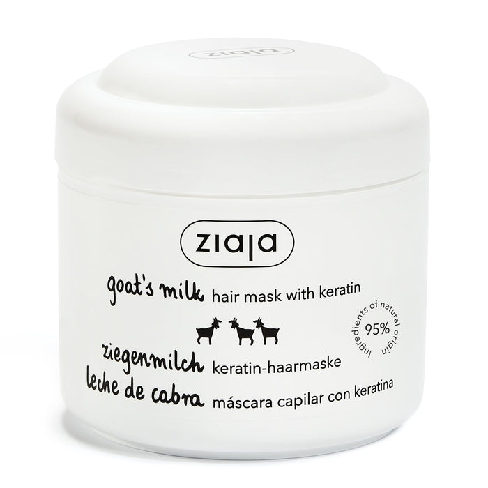 masque capillaire cheveux ternes ou secs - lait de chèvre 200 ml - Ziaja - 1